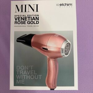 Elchim Mini Special Edition Venetian Rose Gold Hair Dryer